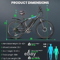 1000W Shimano 26INCH Electric Bike Mountain-Bicycle EBike 12.5Ah Li-Battery HOT