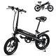 16 Folding Electric Bike Bicycle With Pedal Assist 250w 36v 6ah Commuter E-bike