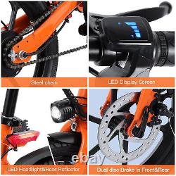 16 Folding Electric Bike Bicycle with Pedal Assist 250W 36V 6Ah Commuter E-Bike