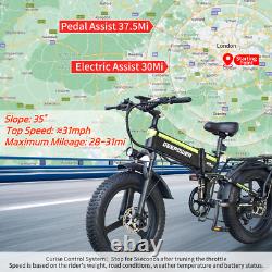 2000W Electric Bicycle 20Ah 48V Folding eBike 20 Fat Tire DEEPOWER H20Pro