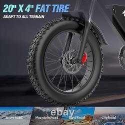 2000W Mountain Electric Bicycle eMTB 20 Fat Tire 52V 40AH Dual Motor E-bike US