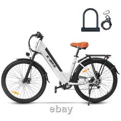2024 E-Bike 26'' Electric Bike Bicycle 750W Beach City Commuter Ebike For Adults