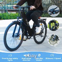 26 E-Bike 850W 36V 28Mph Fat Tire Electric Folding Bike City Bicycle For Adults