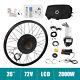 26 E-bike Electric Bicycle Conversion Rear Wheel Cycling Hub Motor Kit 2kw 72v