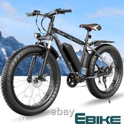 26 Electric Bike For Adults Off-Road 500W Ebike Fat Tire Mountain Bicycle SALE