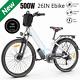 26 Electric Bike For Adult, 500w Mountain Bicycle Shimano 21speed Commute Ebike^