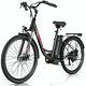 26in 500w 48v Electric Bike, E-mountain Bicycle For Adults Cruiser E Bike Withlcd