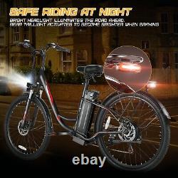 26In 500W 48V Electric Bike, E-Mountain Bicycle for Adults Cruiser e Bike withLCD