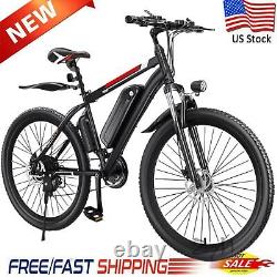 26Inch 500W Electric Bike Mountain Bicycle EBike SHIMANO 21Speed Commuter Adult