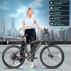 26in Electric Bike 500With48V Mountain Bicycle 22MPH 21 Speed EBike for Adult Teen