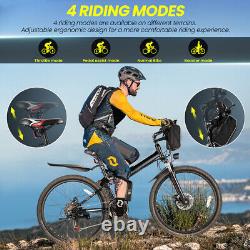 26inch Folding Electric Bike, 500With48V Mountain Bicycle Li-Battery Adults Ebike
