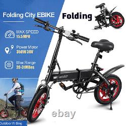 350W 36V Commuter Ebike All Terrain Folding Electric Bike Bicycle for Adults