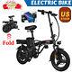 350w 48v Motor Adult Folding Electric Bike Bicycle 14 City E-scooter Commuter
