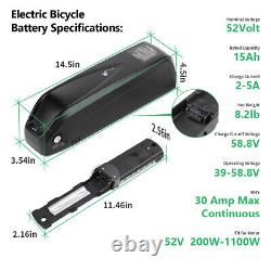 36V 48V 52V 10AH 12AH 14AH 15AH 20AH Electric Battery PACK for 200W-1500W E Bike