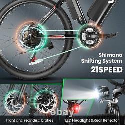 500W 48V Electric Bike 26in E-Bike 21Speed Mountain Bicycle for Men/Women 20MPH