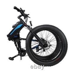 500W Electric Bicycle Folding E-bike 48V Mountain Bicycle 22mph 26 Fat Tire Adu