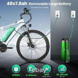 500W Electric Bike for Adults, 26'' Ebike 21-Speed Gears Commuter Bicycle 20MPH