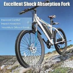 500W Electric Bike for Adults, 26'' Ebike 21-Speed Gears Commuter Bicycle 20MPH