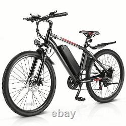 500W Electric Bike for Adults, 26'' Ebike 48V 21-Speed 50 Miles Commute Bicycle