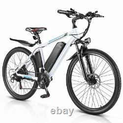 500W Electric Bike for Adults, 48V Mountain Bicycle 26IN EBike SHIMANO 21 Speed^