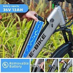 750W Ebike 26'' Electric Bike Bicycle 25Mph Commuter Tire Mountain E-Bike Adults