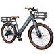 750w Ebike 2648v Electric Bike 25mph Commutertire Mountain Bicycles For Adults