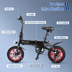 Adult Ebike 350W 36V Electric Folding Bike Bicycle All Terrain UL 2849 Certified