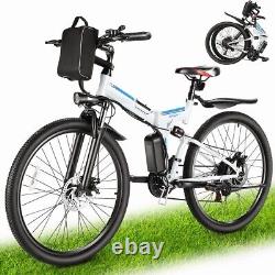 Adults Folding Electric Bike, 26 Mountain Bicycle 500W City 20mph Commute Ebike