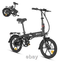 DYU 16 Folding Electric Bike for Adults Teens, 15.5MPH 350W, Commuter City