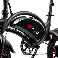 DYU D3F Folding Electric Bike for Adults Teens, Commuter City Ebike