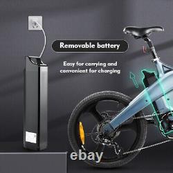 DYU T1 Folding Electric Bike for Adults Teens, Commuter City Ebike Torque Sensor