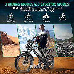 Dorher Ebike 20 1000W 48V Electric Bike Mountain Bicycle Fat Tire 28mph Adult
