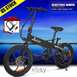 E-Bike 20 Electric Bike for Adult Fat Tire Folding City Bicycle -Commuter Ebike