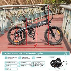 E-Bike 20 Electric Bike for Adult Fat Tire Folding City Bicycle -Commuter Ebike