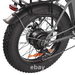 E bike 20 750W Electric Bike Bicycle Foldable Fat Tire Mountain Snow E-bike US