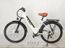 E-bike 26 750W Electric Bike Bicycle Fat Tire Mountain Snow E-bike White/Black