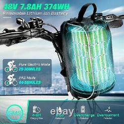 Ebike 26 500W Electric Bike Step Through City Commuter Bicycle 48V7.8Ah Battery