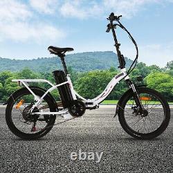 Electric Bike 20 Folding Cruiser E-bike City Commuter Bicycle with 360WH Battery