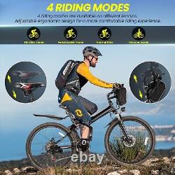 Electric Bike 26 INCH E-Mountain Commuter Bicycle 500W Folding Shimano 21 Speed#