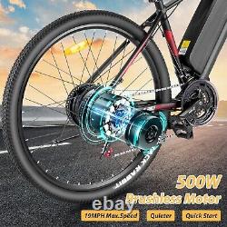 Electric Bike 27.5 Mountain Bicycle Adults 500W 48V/10.4Ah Powerful eBike FAST