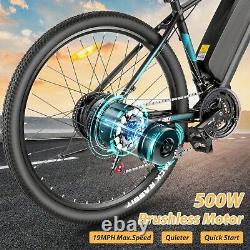 Electric Bike 27.5In Mountain Bicycle 500W City Adults E-bike 48V 10.4Ah Battery