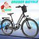 Electric Bike 500w Low-step Thru Bike 26in Cruiser Bicycle City Commuter E-bike
