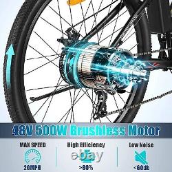 Electric Bike Fat Tire Bicycle 26inch 500W 48V Mountain Beach City E-bike Adults