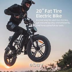 Electric Bike for Adults, 20 Fat Tire Ebike with 1500W Brushless Motor 48V 18Ah
