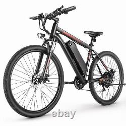 Electric Bike for Adults 26'' Mountain Bicycle 21 Speed City Commuter Ebike #US