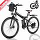 Electric Bike For Adults Foldable 500w E-mountain Bicycle 26'' Commuter Ebike Us