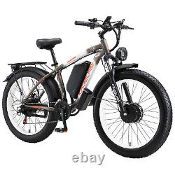 KAIJIELAISI V3 2000W Electric Bike 48V 23Ah 26 Fat Tire 35MPH Mountain Bicycle