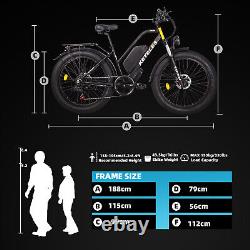 KETELES 26 Fat Tire XF4000 1000W 48V 23Ah Electric Bike Bicycle 30MPH US Stock
