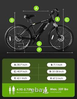 Oraimo 26 Electric Bike 350W 36V 21 Speed 20MPH Mountain Bicycle for Adult