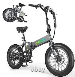 Oraimo 750W Folding Electric Bike 20 48V 7 Speed Fat Tire Bicycle Adult E-bike